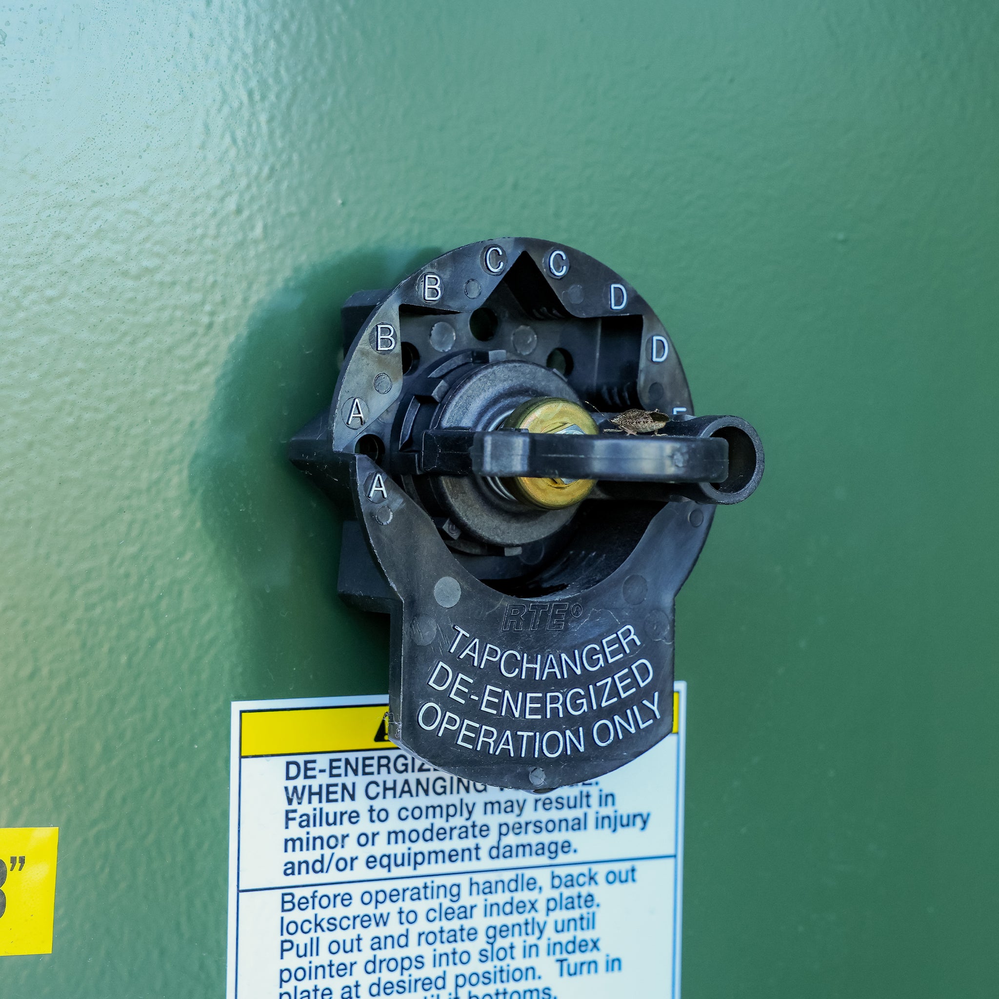 Tap Changer on a 1000 kVA Maddox Padmount Transformer