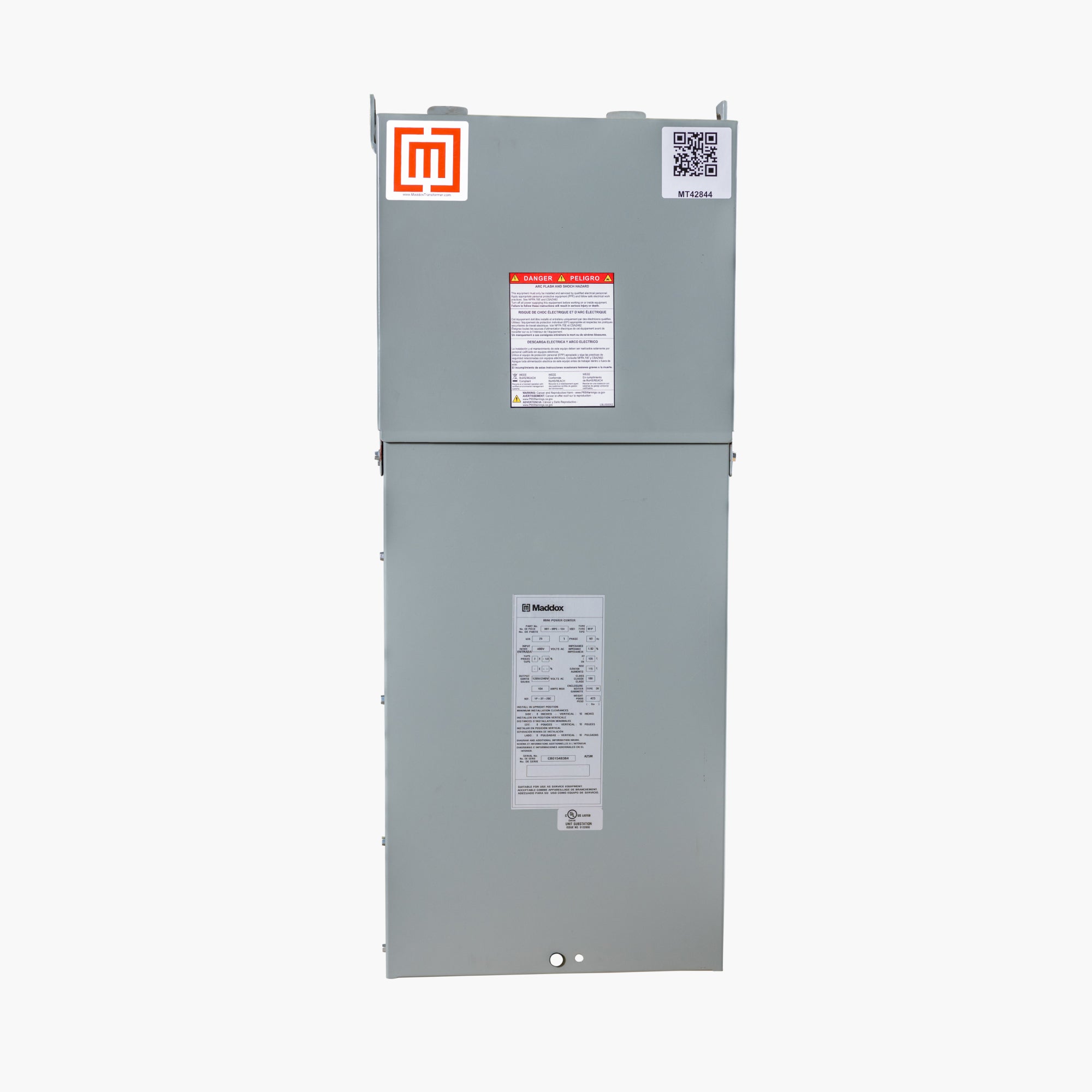 1-Phase Mini Power Center 480v - 120/240