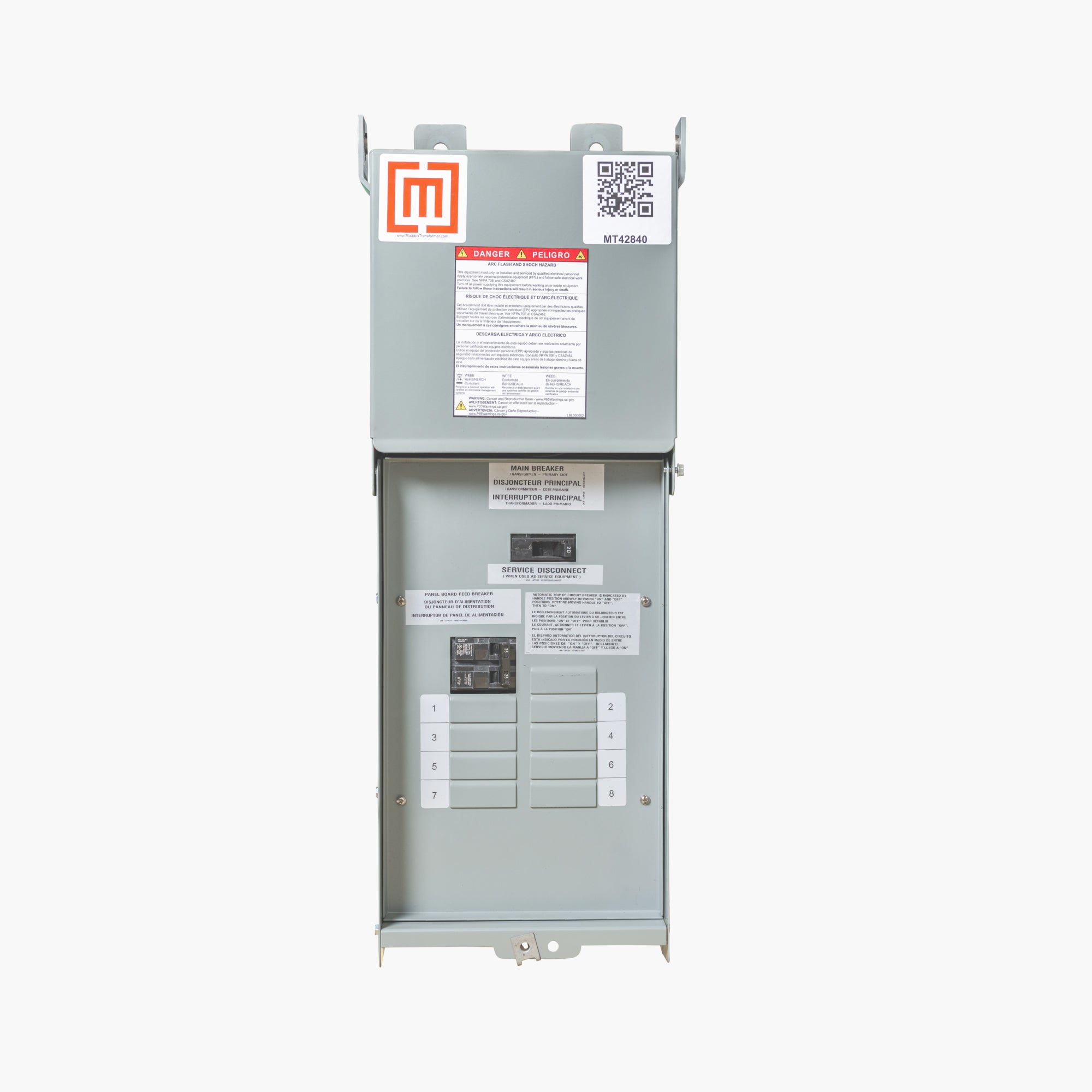 1-Phase Mini Power Center 480v - 120/240