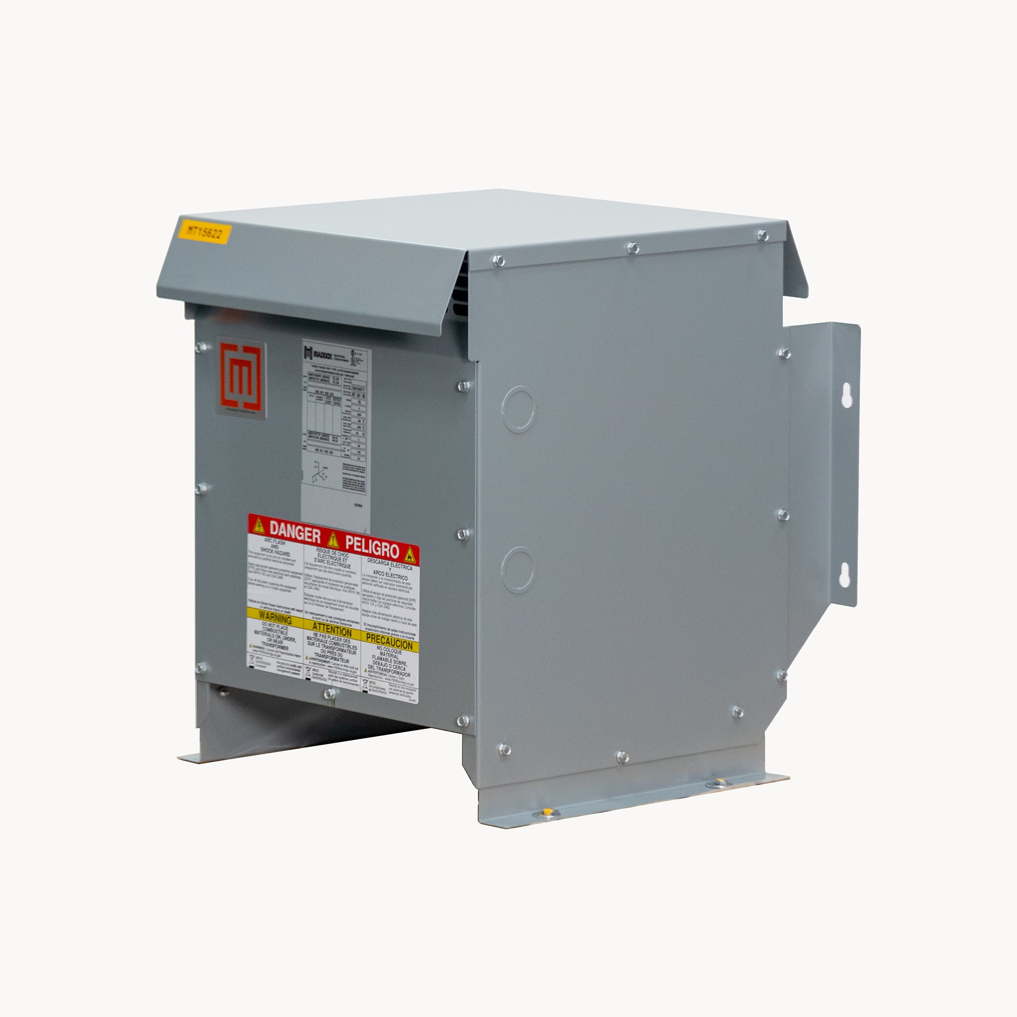 3-Phase Autotransformer 600-480-400-240-208v side view