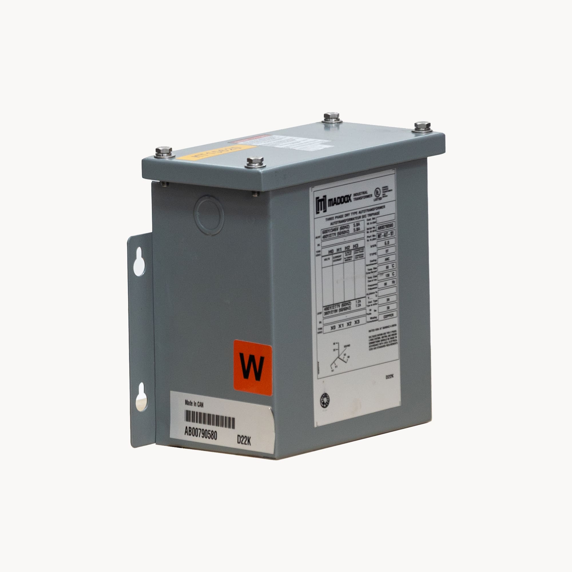 3-Phase Autotransformer 600-480v or 480-380v