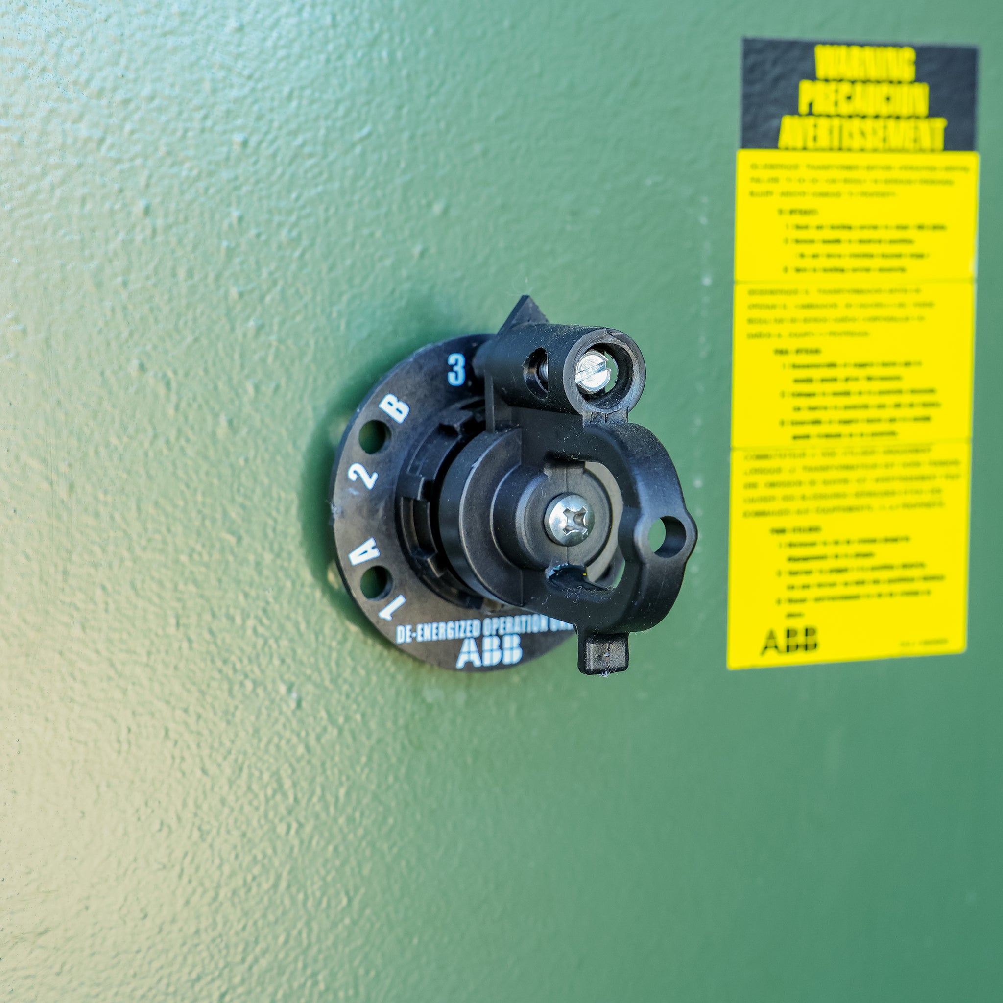Tap Changer on a 2000 kVA Padmount Transformer